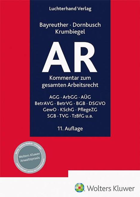 AR - Kommentar, Buch