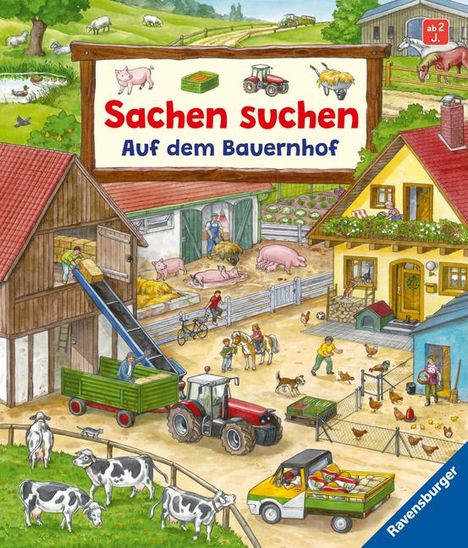 Susanne Gernhäuser: Sachen suchen: Auf dem Bauernhof - Wimmelbuch ab 2 Jahren, Buch