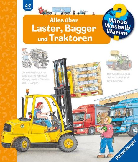 Andrea Erne: Wieso? Weshalb? Warum?, Band 38: Alles über Laster, Bagger und Traktoren, Buch