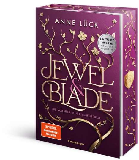 Anne Lück: Jewel &amp; Blade, Band 1: Die Wächter von Knightsbridge (Von der SPIEGEL-Bestseller-Autorin von "Silver &amp; Poison" | Limitierte Auflage mit dreiseitigem Farbschnitt), Buch