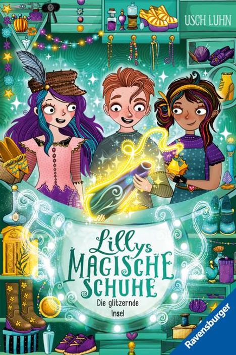 Usch Luhn: Lillys magische Schuhe, Band 8: Die glitzernde Insel, Buch