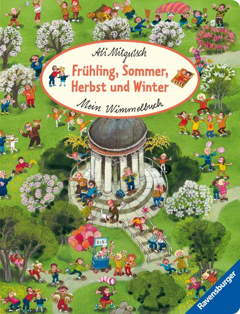 Mein Wimmelbuch: Frühling, Sommer, Herbst und Winter - Pappbilderbuch ab 2 Jahren, Bilderbuch zu Jahreszeiten, Buch