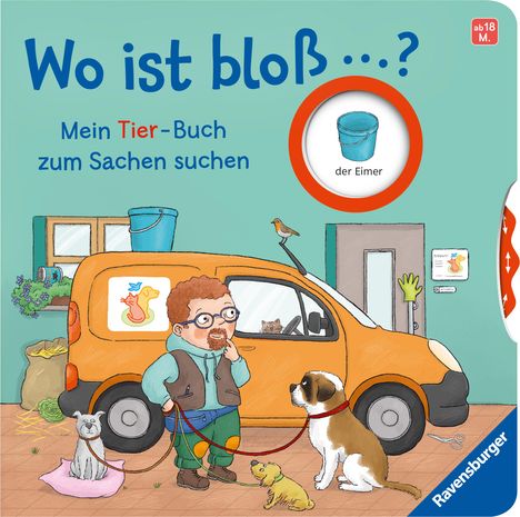 Kathrin Lena Orso: Wo ist bloß ...? Mein Tier-Buch zum Sachen suchen. Mit lustigen Drehscheiben, Buch