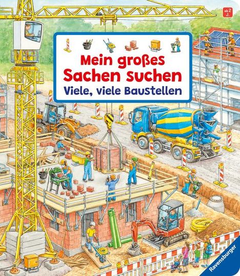 Susanne Gernhäuser: Mein großes Sachen suchen: Viele, viele Baustellen, Buch