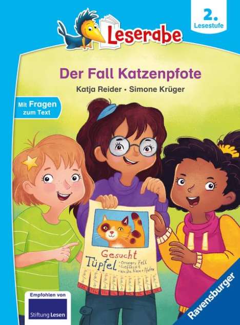 Katja Reider: Der Fall Katzenpfote - Leserabe ab 2. Klasse - Erstlesebuch für Kinder ab 7 Jahren, Buch