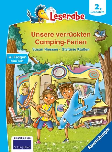 Susan Niessen: Unsere verrückten Camping-Ferien - lesen lernen mit dem Leseraben - Erstlesebuch - Kinderbuch ab 7 Jahren - lesen üben 2. Klasse (Leserabe 2. Klasse), Buch