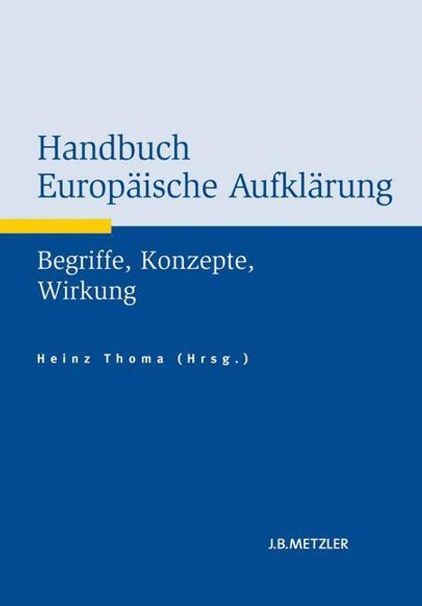 Handbuch Europäische Aufklärung, Buch