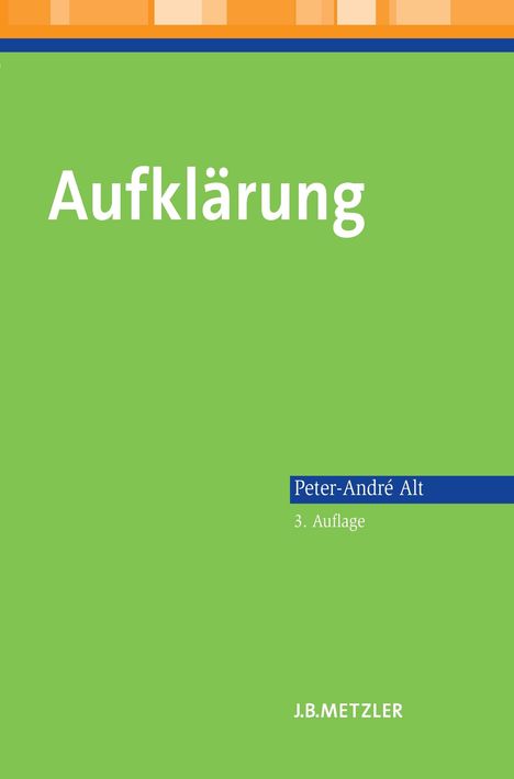 Peter-André Alt: Aufklärung, Buch