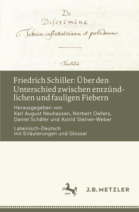 Friedrich Schiller: Über den Unterschied zwischen entzündlichen und fauligen Fiebern, Buch