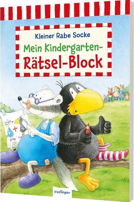 Der kleine Rabe Socke: Mein Kindergarten-Rätsel-Block, Buch