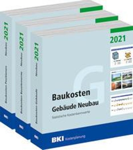 BKI Baukosten Gebäude + Positionen + Bauelemente Neubau 2021, Buch