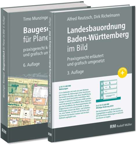 Timo Munzinger: Buchpaket: Baugesetzbuch für Planer im Bild &amp; Landesbauordnung Baden-Württemberg im Bild, Buch