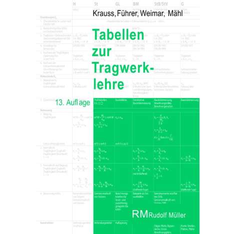 Florian Mähl: Tabellen zur Tragwerklehre, Buch