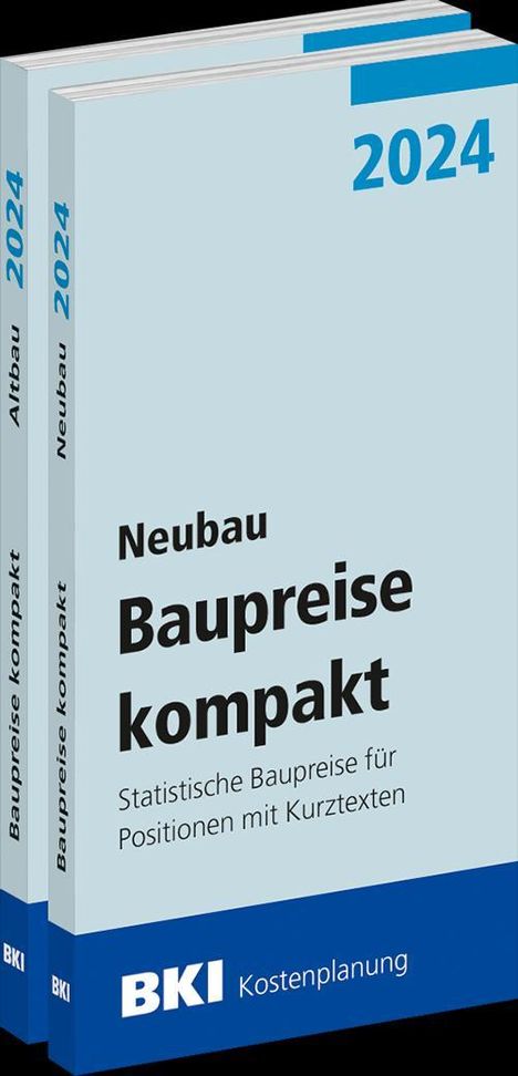 BKI Baupreise kompakt 2024 - Neubau + Altbau, Buch