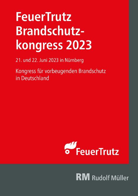 Tagungsband FeuerTrutz Brandschutzkongress 2023, Buch