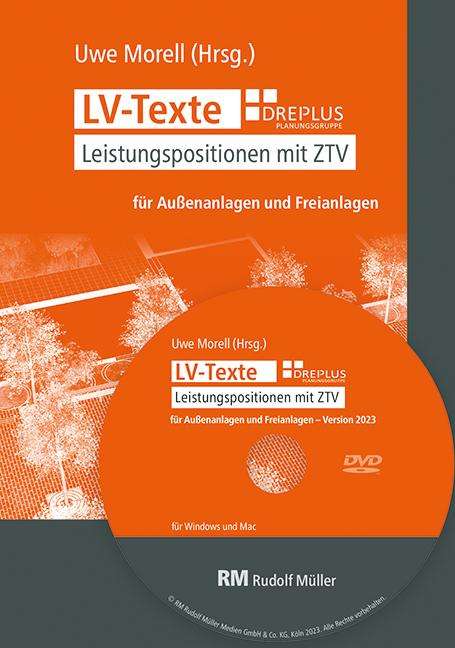 Uwe Morell: LV-Texte Außenanlagen und Freianlagen, DVD-ROM