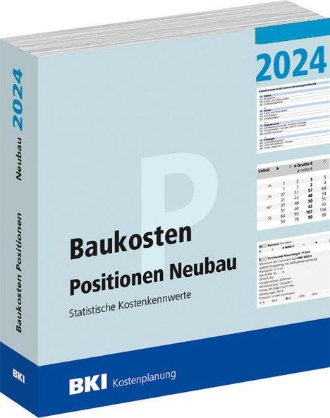 BKI Baukosten Positionen Neubau 2024 - Teil 3, Buch