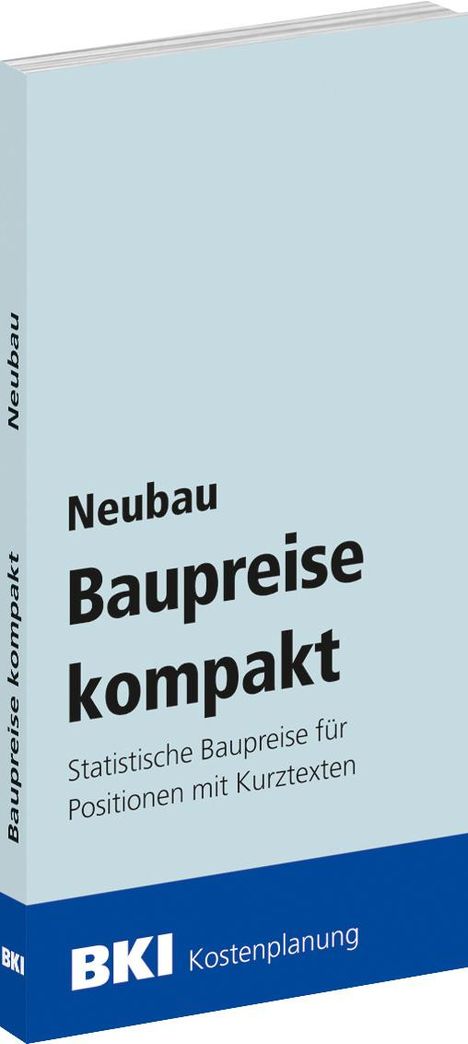 BKI Baupreise kompakt Neubau 2025, Buch