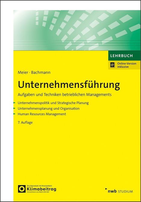 Harald Meier: Unternehmensführung, 1 Buch und 1 Diverse