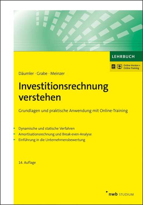 Klaus-Dieter Däumler: Investitionsrechnung verstehen, 1 Buch und 1 Diverse