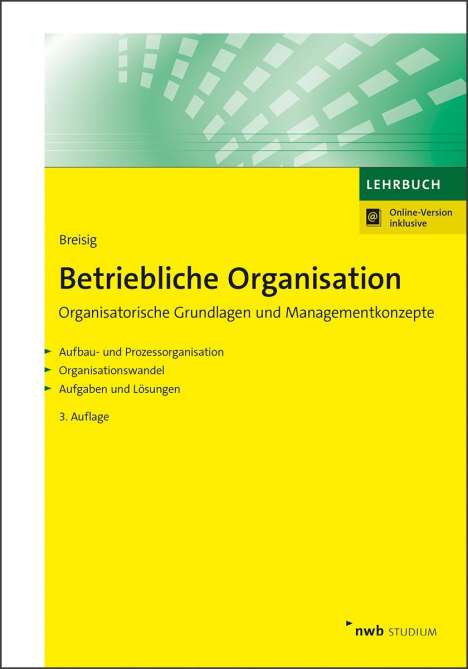 Thomas Breisig: Betriebliche Organisation, 1 Buch und 1 Diverse