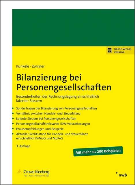 Kai Peter Künkele: Bilanzierung bei Personengesellschaften, 1 Buch und 1 Diverse