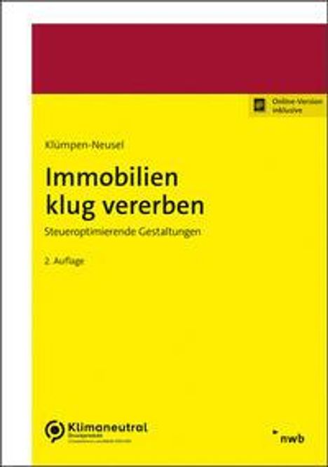 Claudia Klümpen-Neusel: Immobilien klug vererben, 1 Buch und 1 Diverse