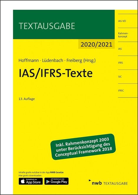 IAS/IFRS-Texte 2020/2021, Diverse
