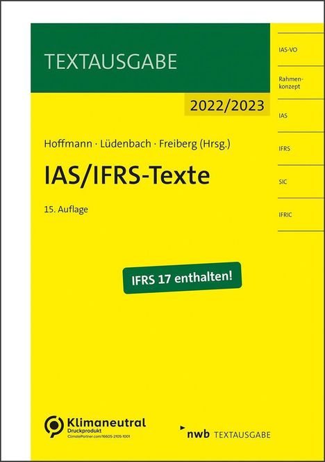 IAS/IFRS-Texte 2022/2023, Diverse