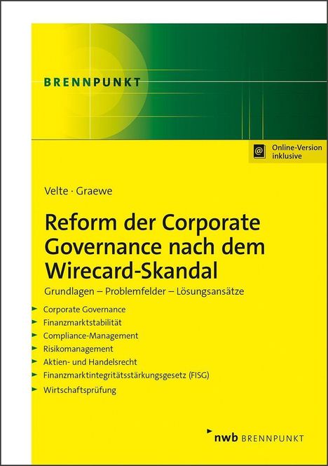 Patrick Velte: Velte, P: Reform der Corporate Governance/Wirecard-Skandal, Diverse