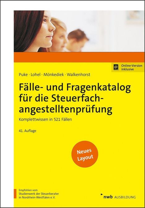 Michael Puke: Fälle- und Fragenkatalog für die Steuerfachangestelltenprüfung, 1 Buch und 1 Diverse