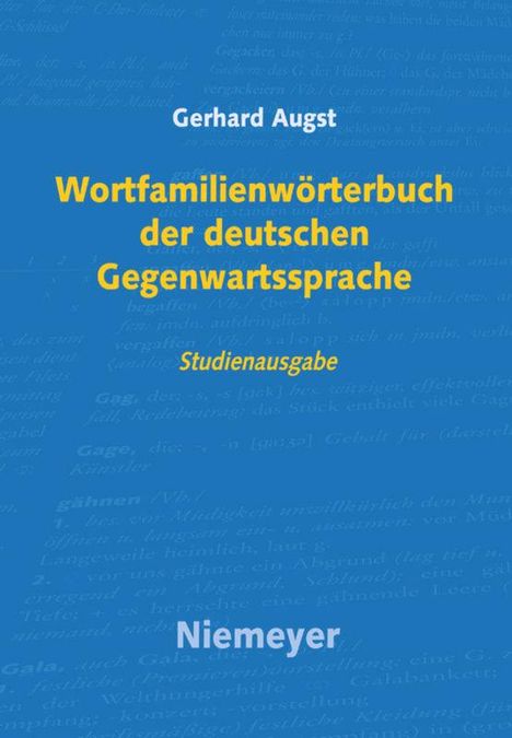 Gerhard Augst: Wortfamilienwörterbuch der deutschen Gegenwartssprache, 2 Bücher