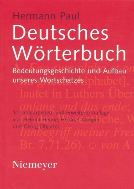 Hermann Paul: Deutsches Wörterbuch, Buch