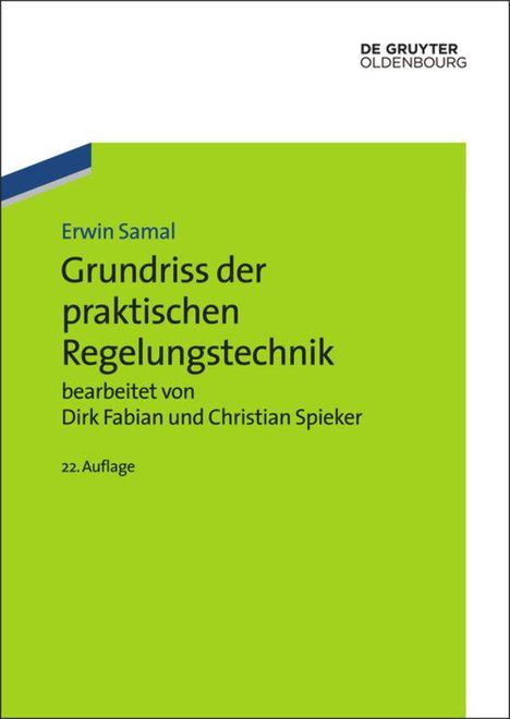 Dirk Fabian: Grundriss der praktischen Regelungstechnik, Buch