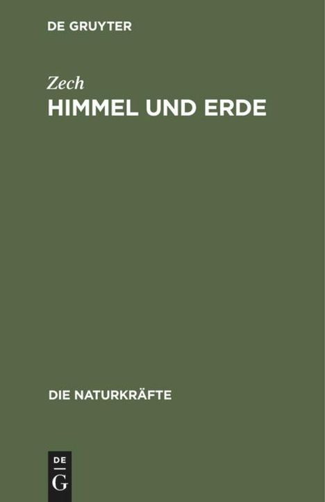 Zech: Himmel und Erde, Buch