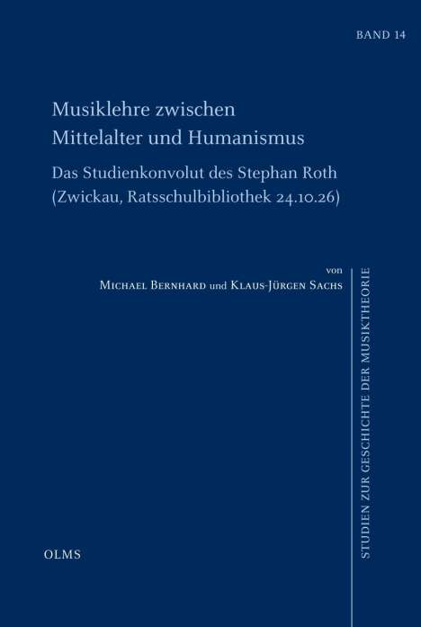 Michael Bernhard: Musiklehre zwischen Mittelalter und Humanismus, Buch