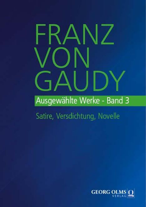 Franz von Gaudy: Ausgewählte Werke, Buch