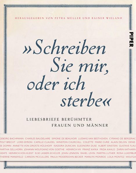 Petra Müller: "Schreiben Sie mir, oder ich sterbe", Buch