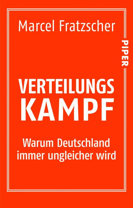 Marcel Fratzscher: Verteilungskampf, Buch