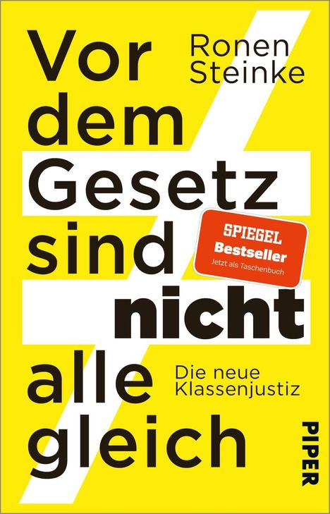 Ronen Steinke: Vor dem Gesetz sind nicht alle gleich, Buch