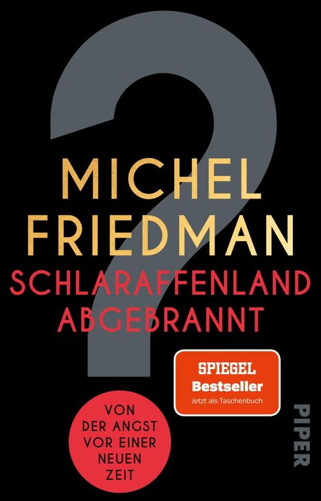 Michel Friedman: Schlaraffenland abgebrannt, Buch