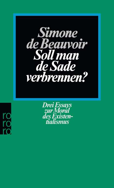 Simone de Beauvoir: Soll man de Sade verbrennen, Buch