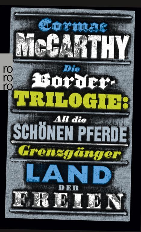 Cormac McCarthy: Die Border-Trilogie, Buch