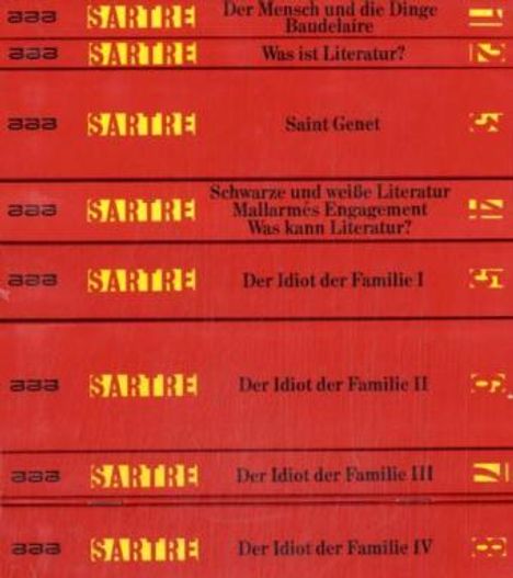 Jean-Paul Sartre: Gesammelte Werke. 8 Bände. Schriften zur Literatur, Buch