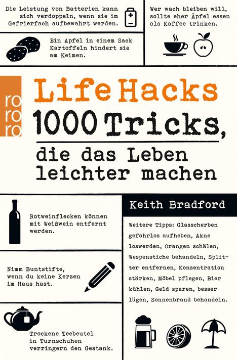 Keith Bradford: Life Hacks, Buch