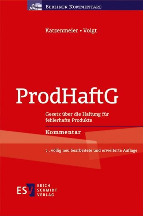 Christian Katzenmeier: ProdHaftG, Buch