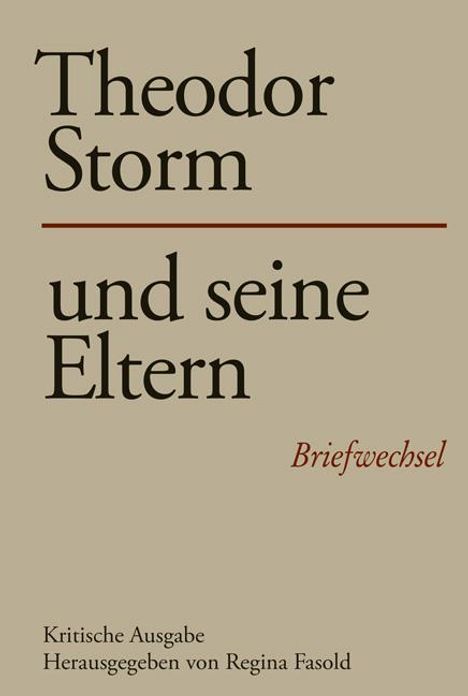 Theodor Storm und seine Eltern, 2 Bücher