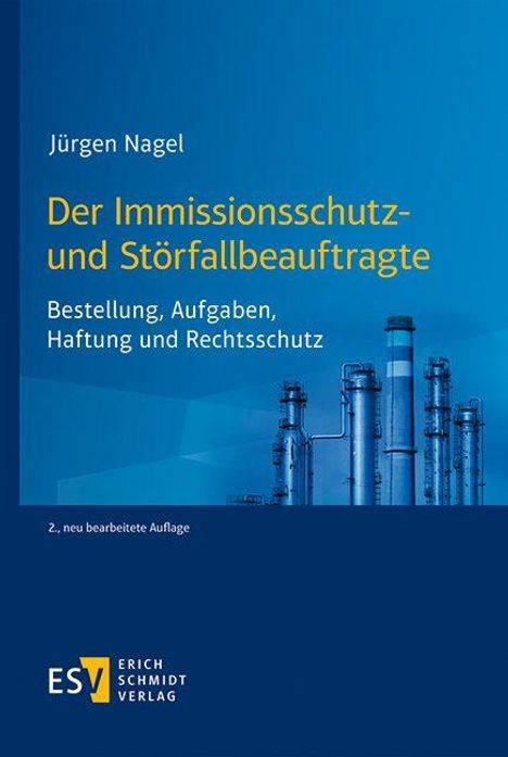 Titel: "Der Immissionsschutz- und Störfallbeauftragte". Blauer Hintergrund, industrielle Anlagen, Verlag unten links.