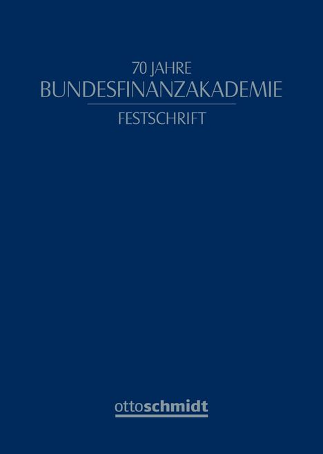 70 Jahre Bundesfinanzakademie, Buch