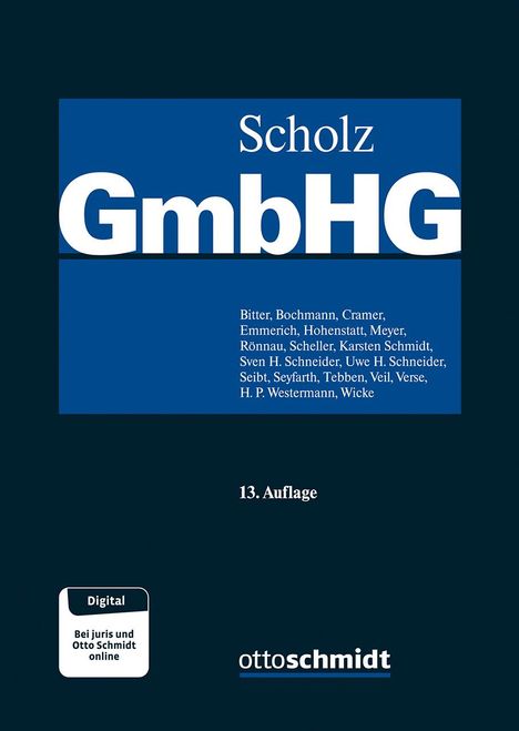 GmbH-Gesetz, Band III, Buch